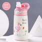 400ML Kinder Thermoskanne Wasserflasche Kinder Thermosbecher Baby Entenschnabel Strohhalm 316 Edelstahl Vakuumflaschen Tumbler Thermobecher