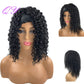 Hair Big Afro Kinky Curly Stirnband Perücken für Frauen Synthetisches Haar Perücken Turban Wrap Hair Style