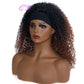 Hair Big Afro Kinky Curly Stirnband Perücken für Frauen Synthetisches Haar Perücken Turban Wrap Hair Style