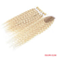 7 Stück / Lot Curly Hair Bundles mit Verschluss, Synthetische Hair-extensions