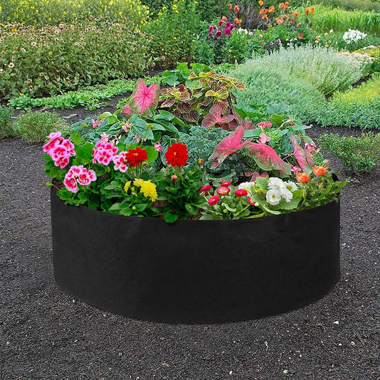 10/40/50/100 runde Gallonen Stoff, erhöhte Pflanzsäcke, Stoff-Hochbeet, Pflanzbeet- und behälter für Kräuter, Blumen & Gemüse