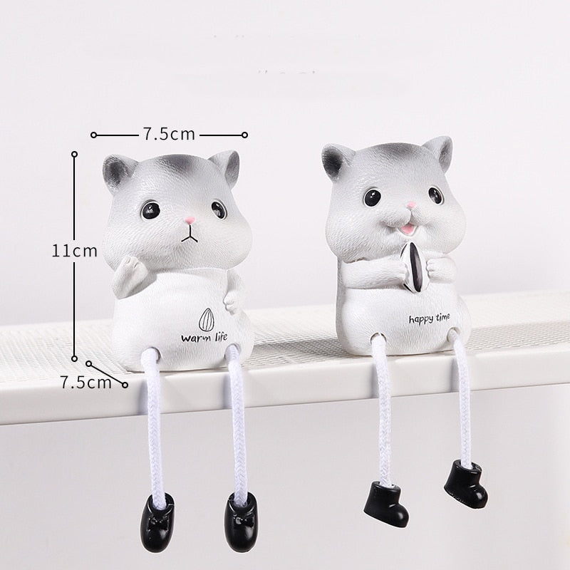 2PCS Nordic Puppe für Wohnzimmer Dekoration Kinderzimmer Dekoration Harz Puppe Hase Figur, Handwerk für Kinder Kinderzimmer Dekoration