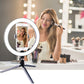 26cm Live-Streaming LED-Tisch, Stativ Ringlampe für Youtube Video, Make-up Tisch, Live Foto-Studio