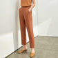 Damen Zweireihiger Anzug, Mantel Hohe Taille Solide Kurz & lange Hose