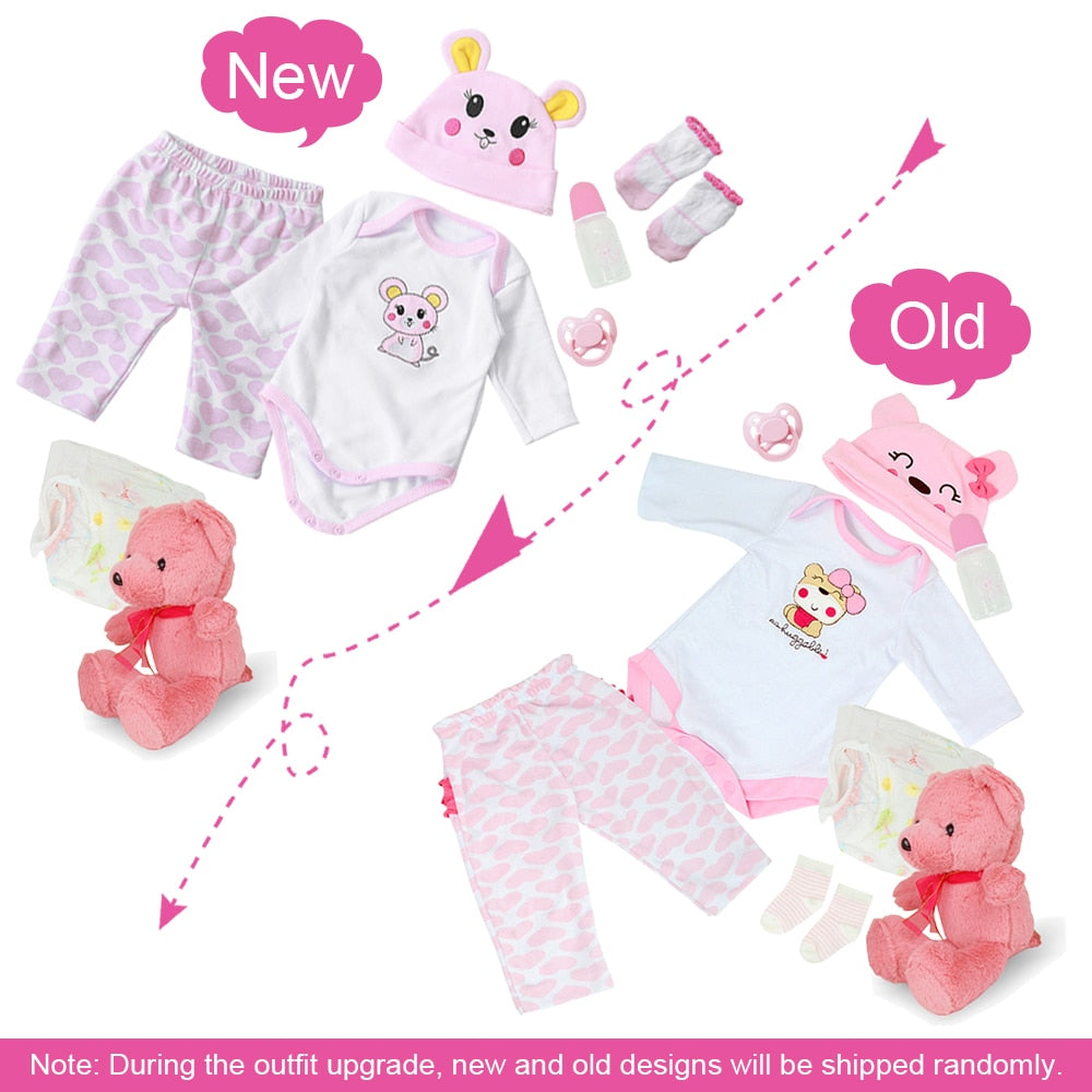 55cm Neugeborenes Baby Mädchen Silikon
