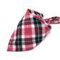 Hundebandanas, Großer Haustierschal für Hunde aus Baumwolle Plaid Waschbar, Fliege Halsband Katze Hundeschal