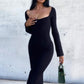 Damen Rollkragen-Strickpullover, Figurbetontes Pulloverkleid