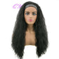 Hair Big Afro Kinky Curly Stirnband Perücken für Frauen Synthetisches Haar Perücken Turban Wrap Hair Style