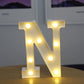 Alphabet Buchstaben LED-Leuchten, Leuchtzahl Lampe, Dekor Batterie, Nachtlicht für Zuhause Hochzeit Geburtstag Weihnachtsfeier Dekoration