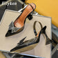 Eilyken Größe 34-45 Sommer Schmetterlingsknoten, Frauen Pumps Mode seltsamer Stil Transparent