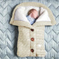 Herbst und Winter Babyschlafsack, Outdoor Button Baby Strickschlafsack