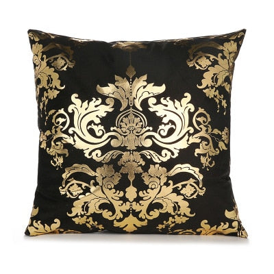 Geometrischer Kissenbezug, Schwarz Weiß Kissenbezug, Dekoratives Kissen Mode Golden Designer 45x45