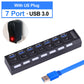 USB HUB 3.0 2.0 Multi 4 7 USB Port Splitter mit Netzteil für PC Computer Notebook Laptops Zubehör Mehrere USB Hab