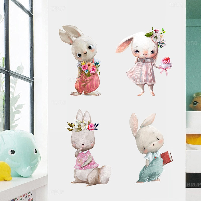 Wandaufkleber für Baby Kinderzimmer Wandtattoos Heimdekoration für Mädchen Jungen Raumdekor DIY Matt Abnehmbar