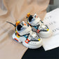 2022 Neue Herbst Kinder Schuhe Mesh Mädchen & Jungen, Sneakers Lace Up Design Atmungsaktiv für Kinder