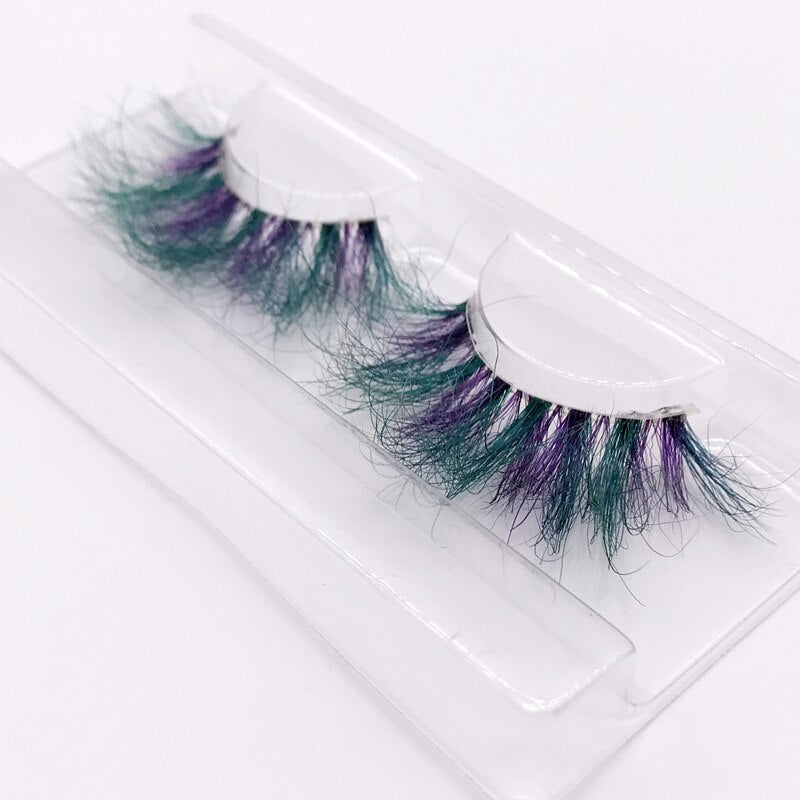 25mm 3D handgefertigte braune Nerzwimpern, natürliche individuelle falsche Wimpern