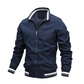 Männerjacke Frühling Herbst, Atmungsaktiv und lässig mit Reißverschluss