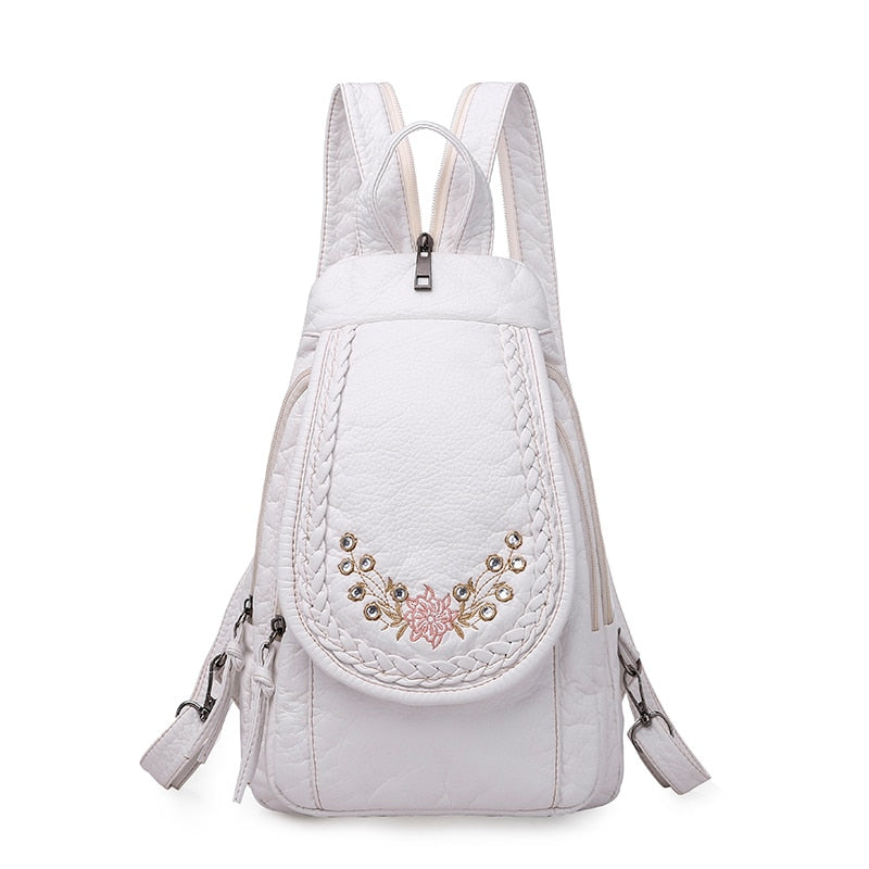 Hochwertiger Rücksack für Frauen, 2023 New White Freizeit-Tasche für Mädchen im Teenageralter