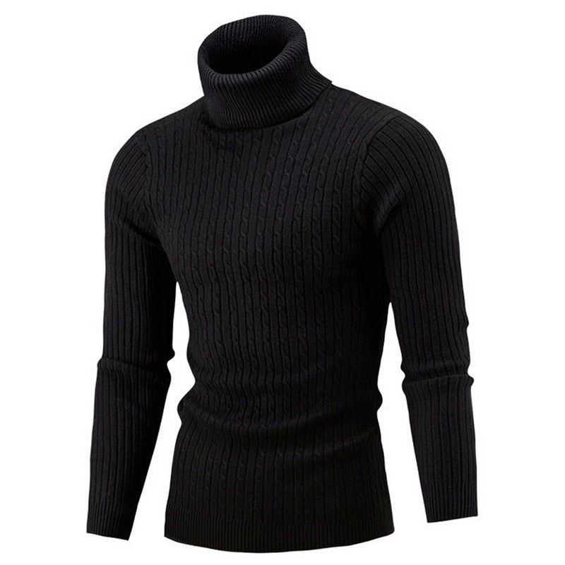 Rollkragen Warmer Strickpullover für Männer