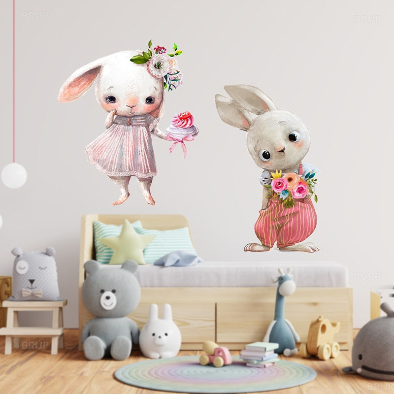Wandaufkleber für Baby Kinderzimmer Wandtattoos Heimdekoration für Mädchen Jungen Raumdekor DIY Matt Abnehmbar