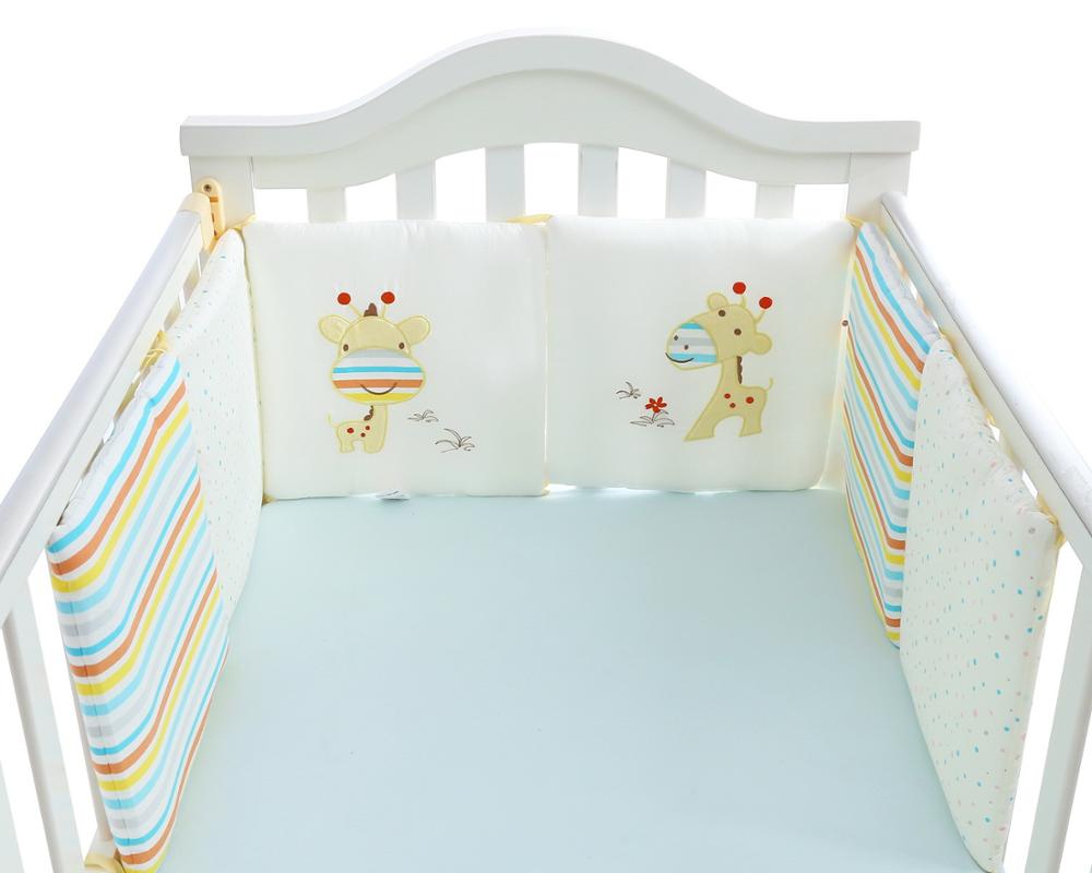 6 Stück/Set Kinderbett Nestchen Baby Kopfschutz in der Krippe, Babybett Schutz
