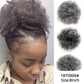 Alileader Synthetische Haarknoten, Afro Kordelzug Pferdeschwanz Flauschige, Afro Puff Haarknoten, Clips im Haarschwanz Pferdeschwanz Zubehör 1St