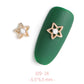 HNUIX 2Pieces 3D Metal Nail art Jewelry Japanese Nail Decorations Top Quality Crystal Manicure Zircon Diamond Charms Pendants
