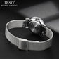 Watches Set 8mm Ultra dünn Silber Mesh, Edelstahl Armband Quarz Uhr Stunden Sets Damen Geburtstag Geschenk