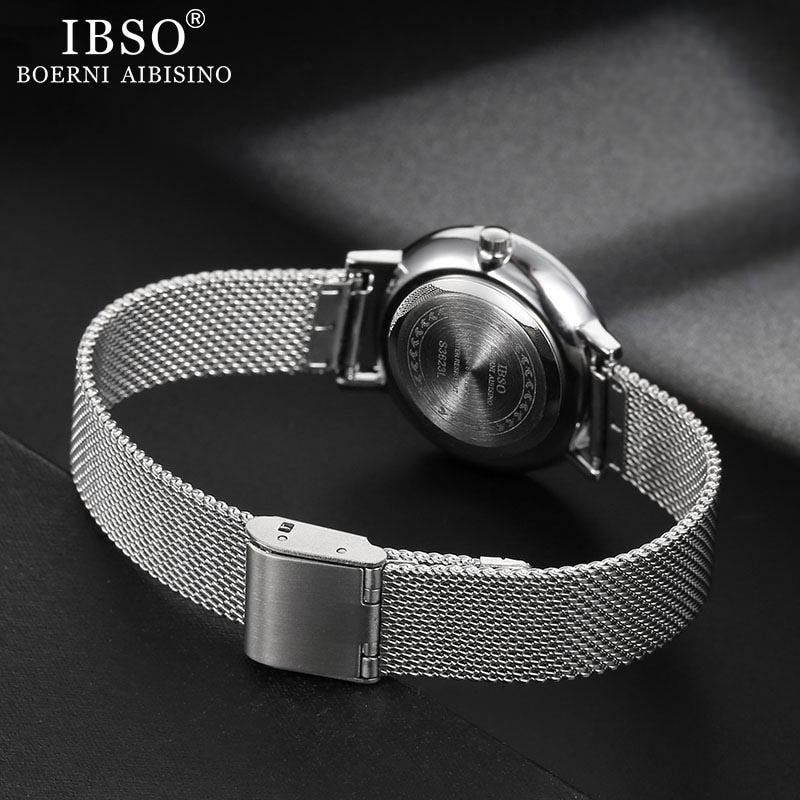 Watches Set 8mm Ultra dünn Silber Mesh, Edelstahl Armband Quarz Uhr Stunden Sets Damen Geburtstag Geschenk