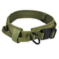 Hundehalsband mit Hundemarke Nylon, verstellbar, militärisch, taktisch, großes Hundehalsband mit Griff, Training, Laufen, Hundehalsband, personalisierbar