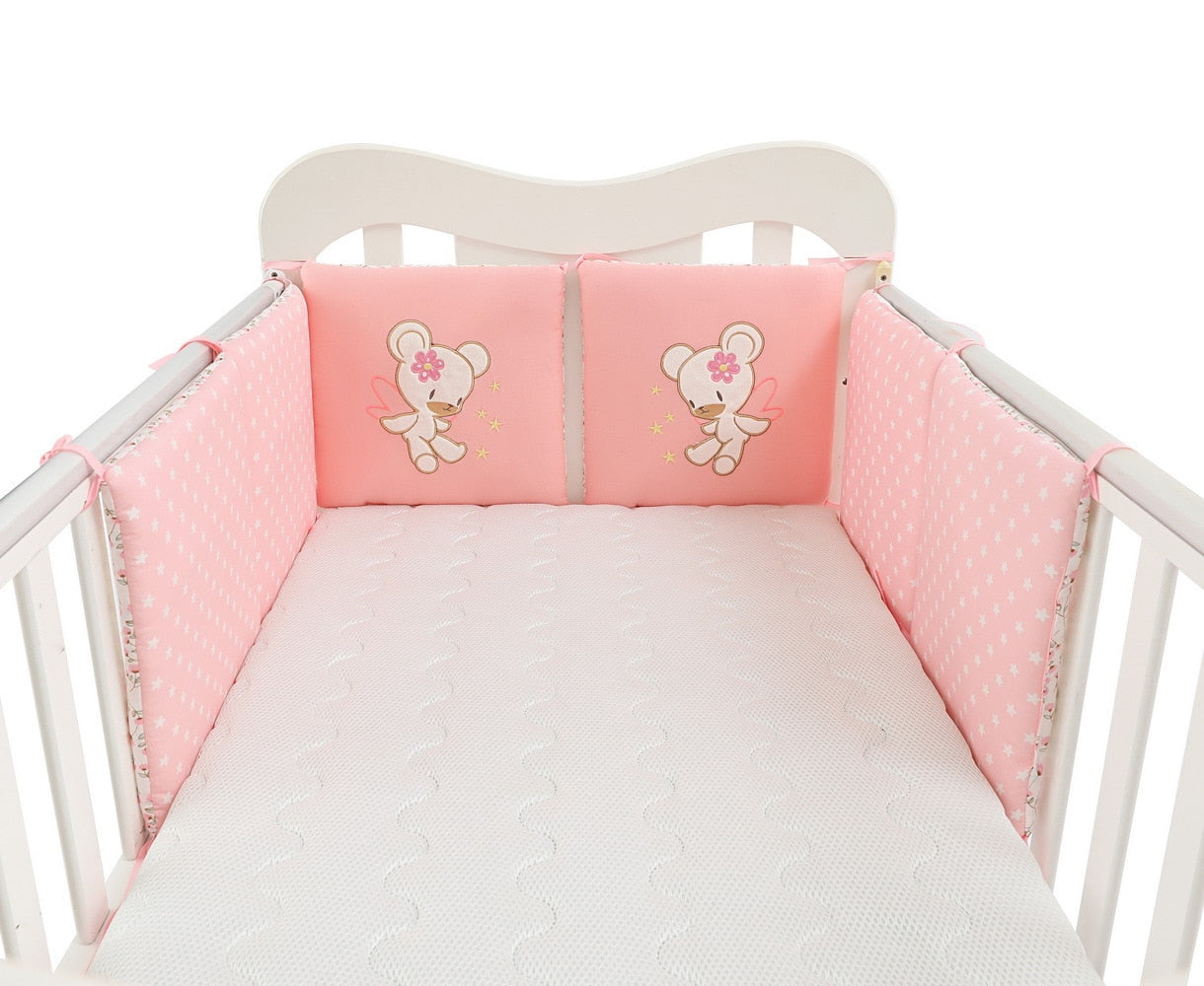 6 Stück/Set Kinderbett Nestchen Baby Kopfschutz in der Krippe, Babybett Schutz