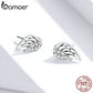 100% echtes 925 Sterling Silber Schillernde Vintage, Flügel Ohrstecker für Frauen Ohrstecker Schmuck Edlen Schmuck SCE882