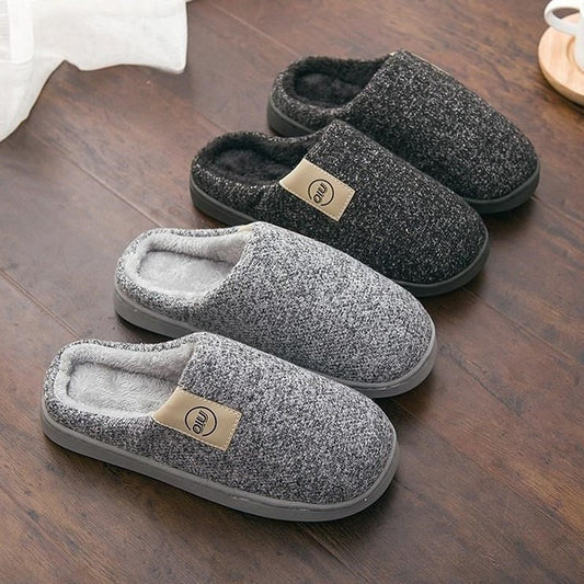 Winterslipper, Klassische Gestrickte Weiche Hochwertige und  Bequeme Pantoffeln