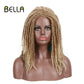 Bella Synthetische Perücke für schwarze Frauen 22quot; Gehäkelte Perücke Zöpfe, Twist Jumbo Dread Faux Locs lange Afro-Perücke Dreadlock-Haar-Flechtperücke