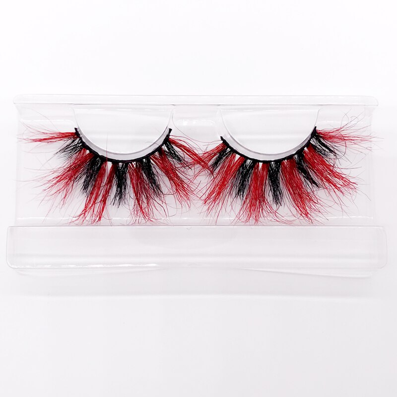 25mm 3D handgefertigte braune Nerzwimpern, natürliche individuelle falsche Wimpern