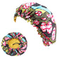 2 pcs/set Schlafmütze für Eltern und Kinder Afrikanischer Druck, Turban Haarabdeckung