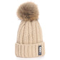 Nackenwarme gestrickte Wintermütze für Frauen, Maske Bonnet Schal-Mütze