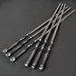 55CM Edelstahl-Grillspieß-Sticks BBQ-Gabel-Set Kabob-Spieße mit langem Griff