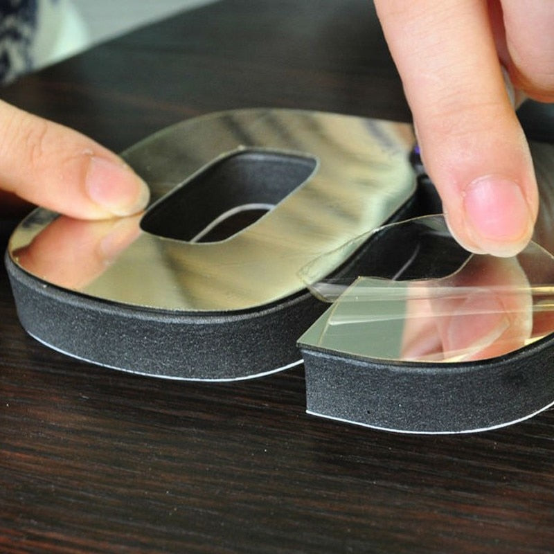 2022 Art und Weise 3D Big Size Wanduhr Spiegel Aufkleber, kurze Wohnzimmer Dekor, Tagungsraum Wanduhr Modernes Design Silent Acryl