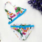 Sommer Mädchen Split Bikini, nette Blume und Tiermuster
