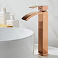 Becken Wasserhahn aus Messing, Rose Gold Wasserhahn
