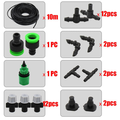 1 Kit Nebelbewässerung Bewässerungssystem,Tragbare Nebelkühlung Automatische Wasserdüse