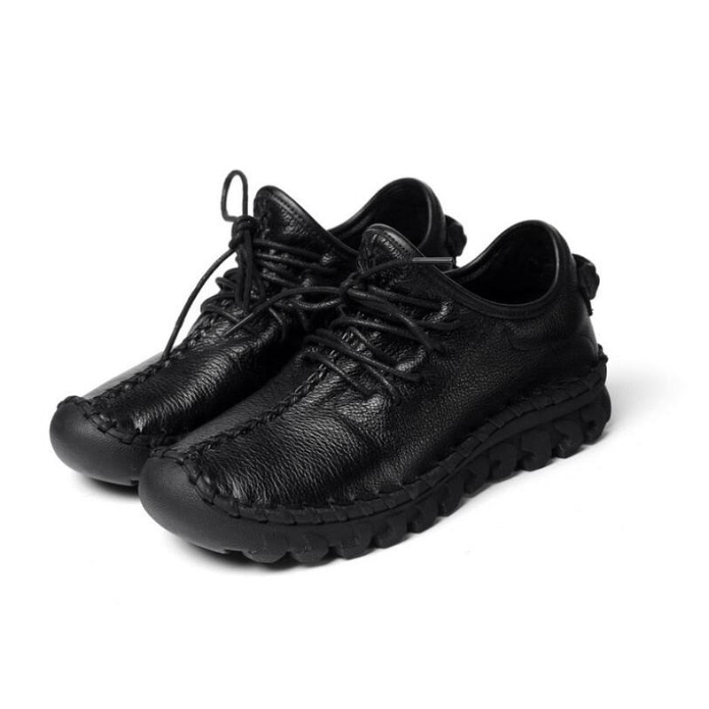 Handgemachte Echtes Leder Frauen Schuh, Turnschuhe Freizeitschuhe