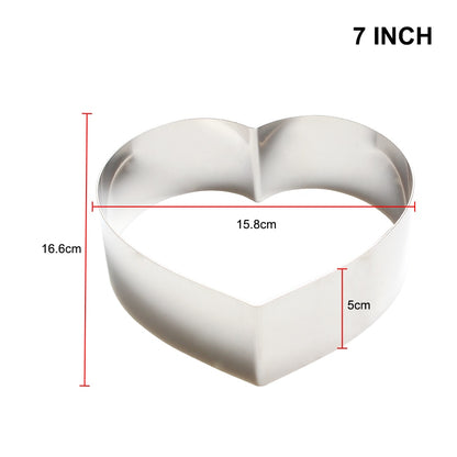 7-14 ZOLL Herz Kreis Form Hochzeit, besondere Anlässe, Gebäck Dekoration Form