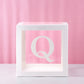 Staraise Transparent Letter A-Z Box Custom Baby Name Balloon Box Girl Boy Baby Shower Decorations Baby 1st Birthday Party Decor