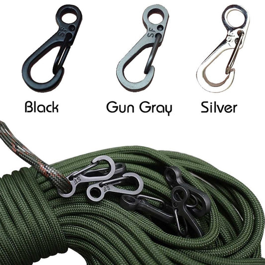10 Teile/los Mini Karabiner Schlüsselbund, Camping Gadgets EDC, Überleben Ausrüstung