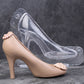 Größe 3D High Heel Schuh Schokoladenform mit 3 Clips, Kandiszuckerpaste Form für Kuchen