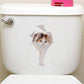 Katzen 3D-Wandaufkleber, Toilettenaufkleber, Lochansicht, lebendige Hunde, Badezimmer, für Heimdekoration, Tiere, Vinyl-Aufkleber, Kunst, Tapete, Poster