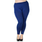 Frauen plus Größe Modal nahtlose hohe Taille Leggings in voller Länge dehnbar