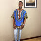 2023 neue Mode Design afrikanischen traditionellen Druck 100% Baumwolle, Dashiki T-Shirt für Herren